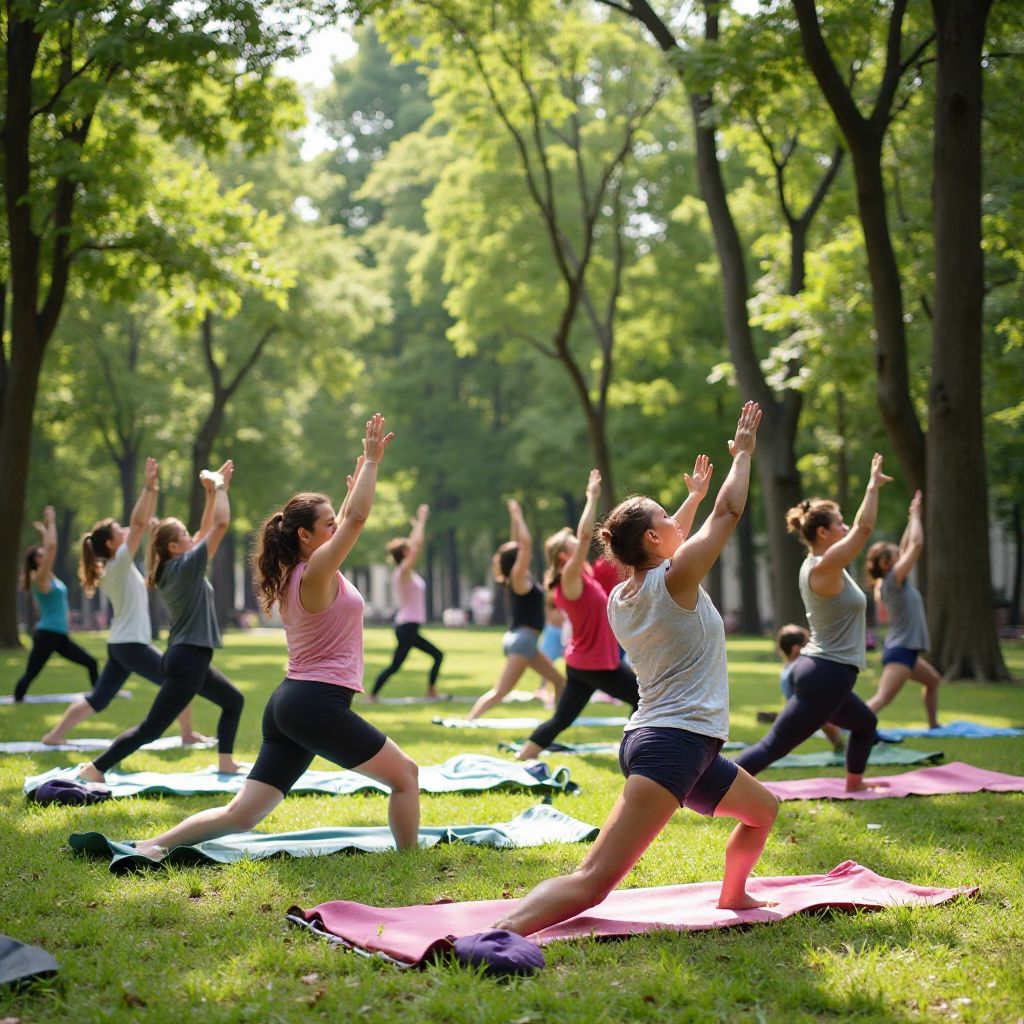 Family yoga community events